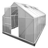 Seră din policarbonat 250 x 430 x 124/205 cm