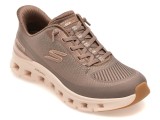 Pantofi sport SKECHERS maro, ARCH FIT GLIDE-STEP PRO, din material textil