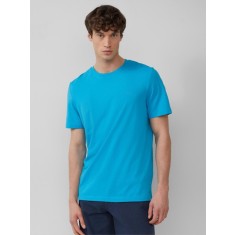 s.Oliver Tricou barbati cu decolteu la baza gatului, din bumbac cu croiala Regular Fit, Albastru deschis, S