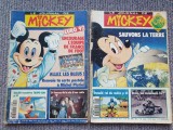 Doua numere revista de benzi desenate Mickey din Mai si Iunie 1992, in franceza