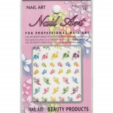 Stickere 3D colorate nail art - flori, INGINAILS