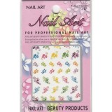 Stickere 3D colorate nail art - flori