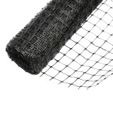 Plasa gard delimitare lucrari 90cmx10m cu ochi 20x20mm,negru
