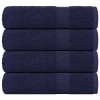 VidaXL Prosoape de m&acirc;nă 4 buc Bleumarin 50x100 cm 360 g/m&sup2; 100% bumbac 136783