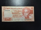 MALTA 2 LIRE 1967