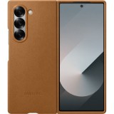 Husa Samsung Kindsuit Leather Case pentru Galaxy Z Fold 6, Maro
