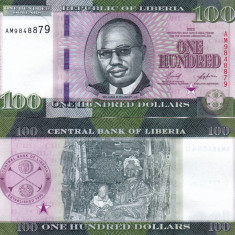 LIBERIA 100 dollars 2022 UNC!!!