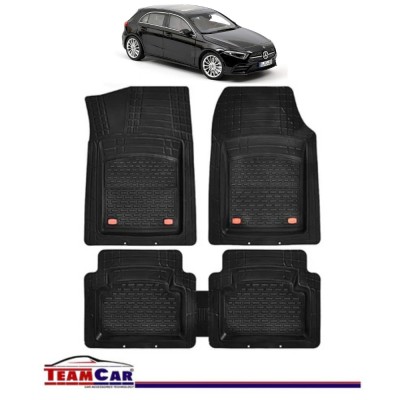 Covorase Auto TeamCar&amp;reg; Tip Tavita Compatibile Mercedes-Benz A-Class W177 (2018&amp;ndash;prezent) Negru Material Rezistent foto