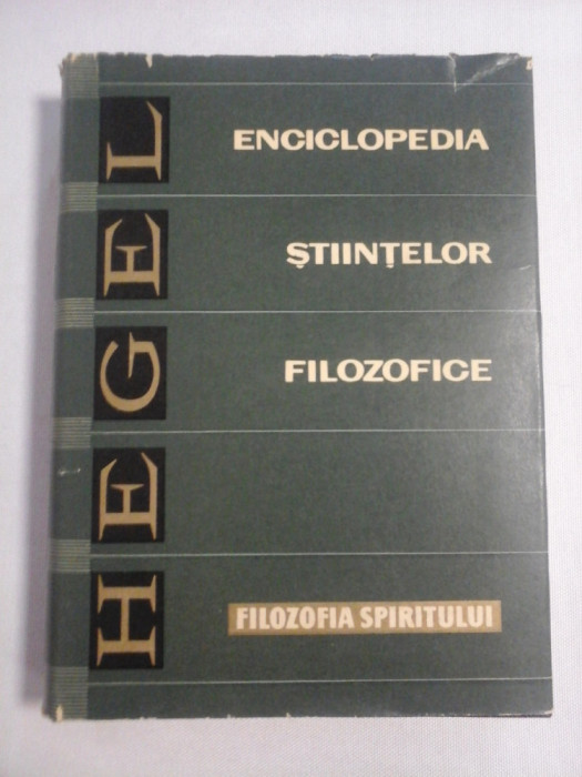 HEGEL - FILOZOFIA SPIRITULUI