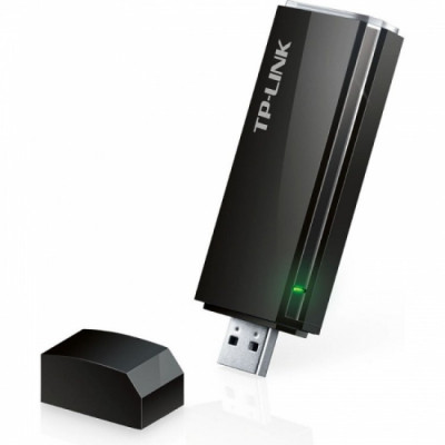 Adaptor retea wireless TP-Link Archer T4U , AC1200 , Dual Band , 1200 Mbps , Negru foto