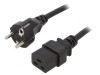 Cablu Alimentare CEE 7/7 la IEC C19 3m 16A Negru, Logilink