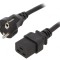 Cablu Alimentare CEE 7/7 la IEC C19 3m 16A Negru