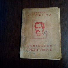 M. EMINESCU - Poezii Lirice - Sextil Puscariu (editie) - 1923, 94 p.