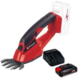 Einhell GC-CG 18/1 Li PXC + Starter Kit - Masina de tuns gard viu 100 cm + Set 1 acumulator si incarcator Li-Ion 18 V 2.5 Ah