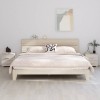 VidaXL Noptiere HAMAR, 2 buc, alb, 40x35x44,5 cm, lemn masiv de pin 340409