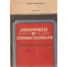 Corespondenta Si Stenodactilografie - Aurel Boia