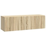vidaXL Oglindă TV montată pe perete Stejar Sonoma 98 x 31 x 30 cm 898387