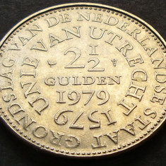 Moneda COMEMORATIVA 2 1/2 GULDENI / GULDEN - OLANDA, anul 1979 *cod 2475 B