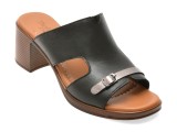 Cumpara ieftin Papuci FLAVIA PASSINI negri, 13138, din piele naturala