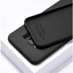 Huse silicon antisoc cu microfibra interior Samsung S8 Plus , S8+ , Negru