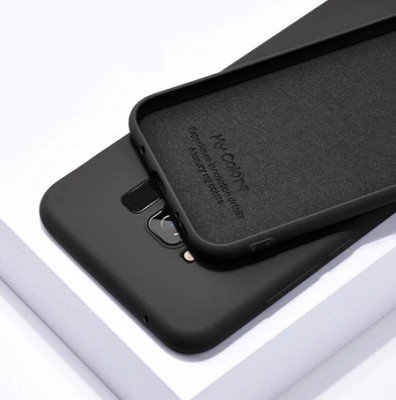 Huse silicon antisoc cu microfibra interior Samsung S8 Plus , S8+ , Negru foto