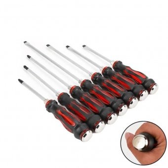 Set 7 surubelnite impact cu cap magnetic drept si stea foto