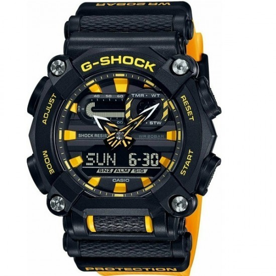 Casio G-Shock Analogic/Digital Ceas Bărbați 49,5mm Cronograf Baterie cu Căciuc Neagră Curea GA-900A-1A9ER