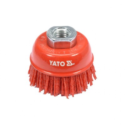 Perie cupa 65mm m14 nylon Yato YT-47785 foto