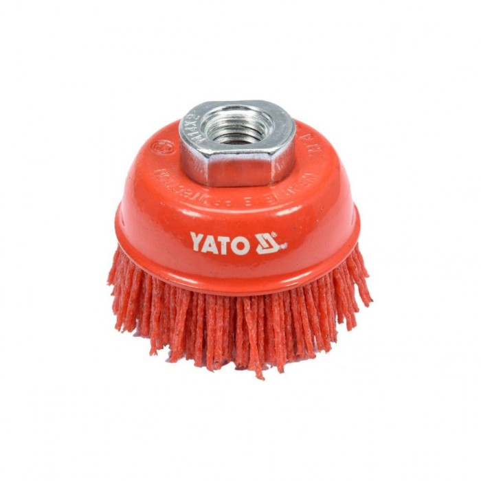 Perie cupa 65mm m14 nylon Yato YT-47785