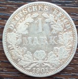 (A305) MONEDA DIN ARGINT GERMANIA - 1 MARK 1901, LIT. A, STARE BUNA, Europa