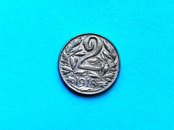 2 Heller 1918 Austria-Stare buna