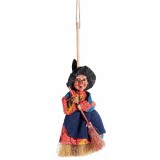 Cumpara ieftin Figurina Halloween Vrajitoare Befana polirasina textil multicolor cm 27 H