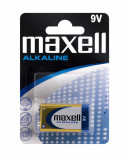 Baterie alcalina 9V Maxell 1 buc/blister