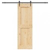 VidaXL Ușă glisantă cu set de feronerie 70x210 cm, lemn masiv de pin 3332742