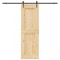 vidaXL Ușă glisantă cu set de feronerie 70x210 cm, lemn masiv de pin 3332742