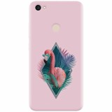 Husa silicon pentru Xiaomi Redmi Note 5A, Flamingo With Sunglass