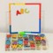 Joc Educational cu Tabla Magnetica - Alfabetar cu Litere Mici si Mari, 130 piese, Multicolor