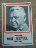 C9 10 - 1980 - Calendar de buzunar - Editura Minerva - Mihail Sadoveanu