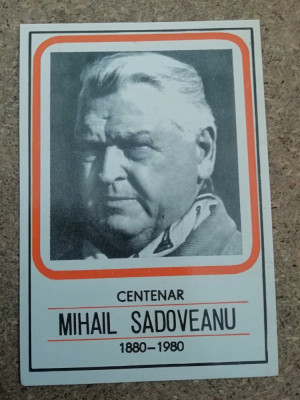 C9 10 - 1980 - Calendar de buzunar - Editura Minerva - Mihail Sadoveanu foto