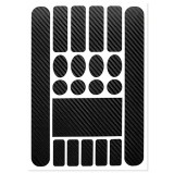 Cumpara ieftin Set 20 autocolante pentru bicicleta, lipire pe cadru, protectie impotriva zgarieturilor, dimensiuni si forme diferite, negru