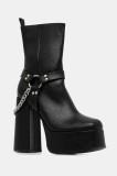 Koi Footwear botine culoarea negru, cu toc drept, Natron