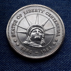 2i - Medalie 1884 -1984 S Statuia Libertatii Statele Unite ale Americii USA SUA