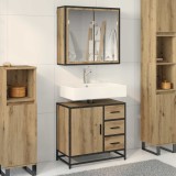 vidaXL Set de mobilier pentru baie cu sertar 2 pcs Stejar Artizanal 3402321
