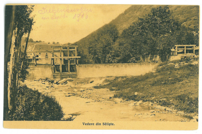 2422 - SALISTE, Sibiu, cascada, Romania - old postcard - unused