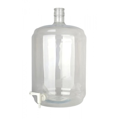 Weinballon - PET 23 Liter mit Hahn 5/16-7/16 foto