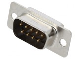 D-Sub 9-Pin Soclu Tată Aurit THT