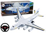 Avion de pasageri R/C cu telecomanda, alb, Lean 12102