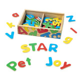 Litere Magnetice din lemn 52 piese Melissa &amp; Doug 448