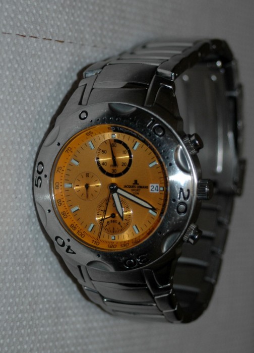 Ceas barbatesc Jaques Lemans chronograph 1-1096 - original