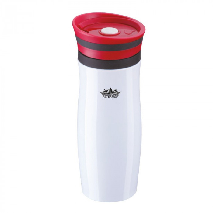 Termos inox Peterhof PH-12413, 400 ml, Rosu